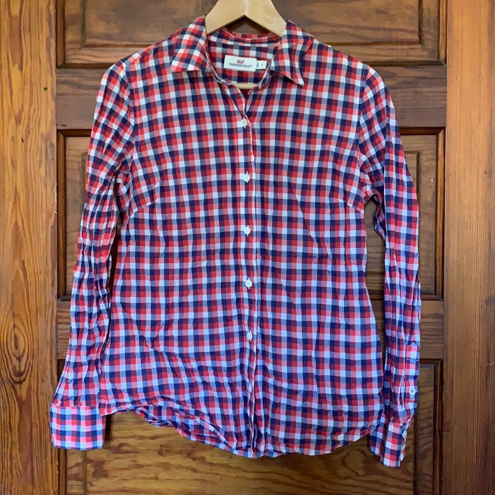 Vineyard Vines Plaid Button Up